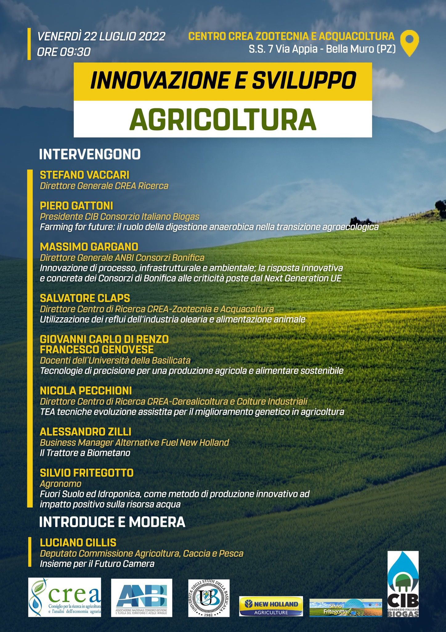 Innovazione, tecnologia e agricoltura 4.0: anche il CREA nel convegno Innovazione e Sviluppo in Agricoltura