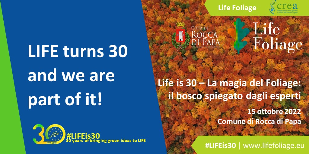 LIFE IS 30 “La magia del foliage: il bosco spiegato dagli esperti”