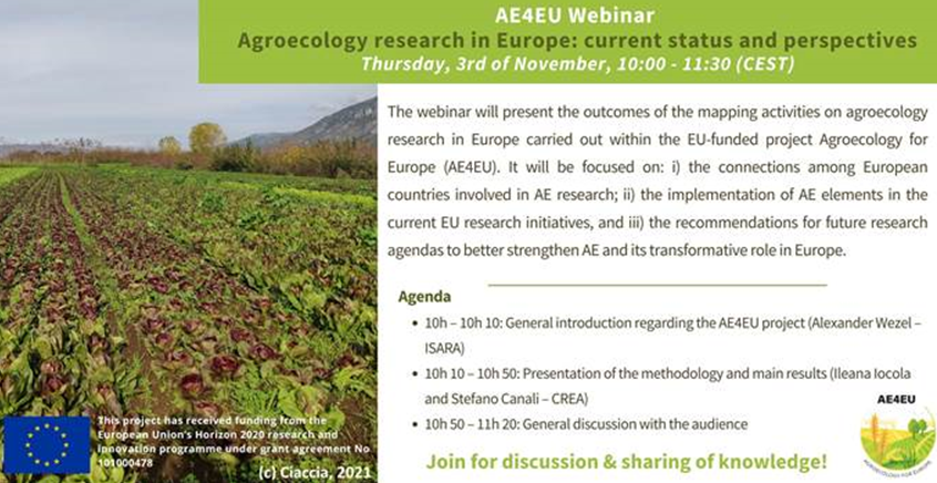 Agroecology research in Europe: current status and perspectives