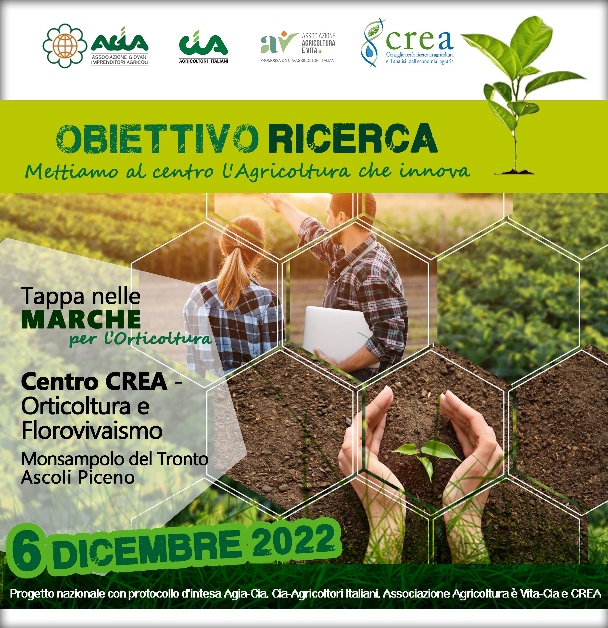 OBIETTIVO RICERCA: METTIAMO AL CENTRO L’AGRICOLTURA CHE INNOVA