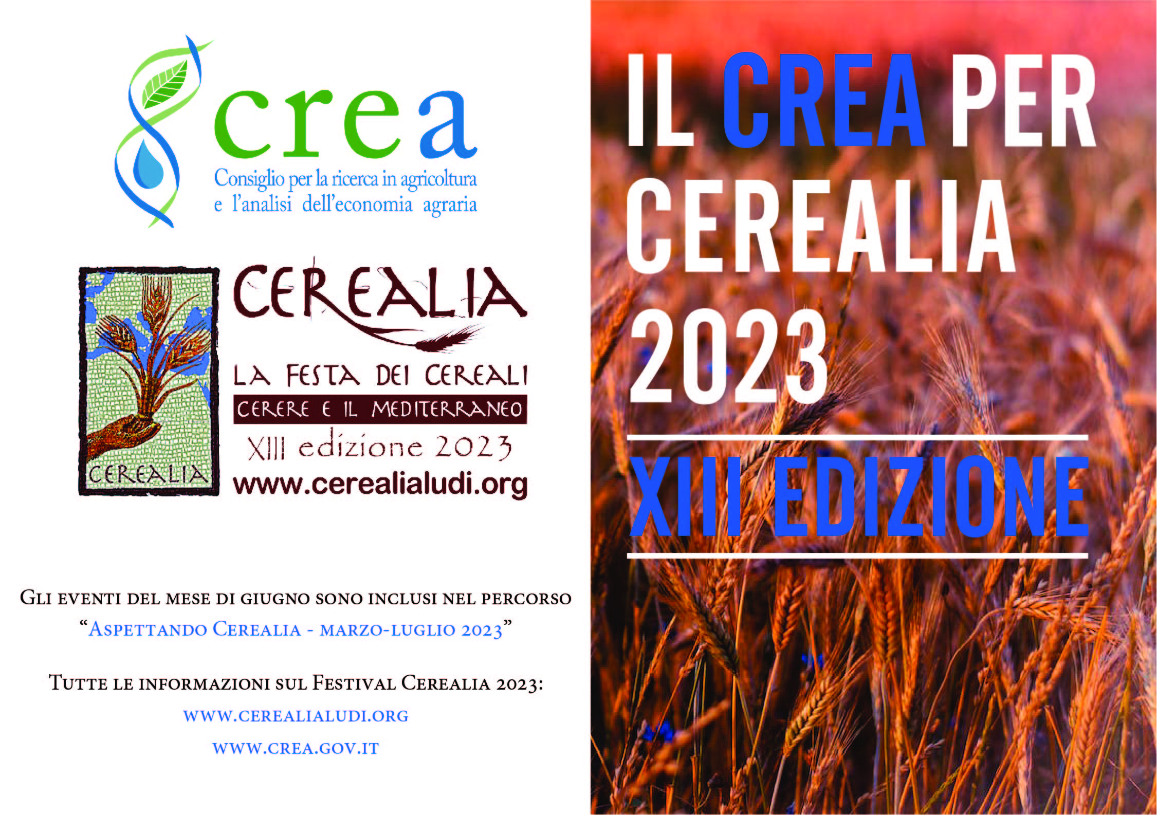 Il CREA per CEREALIA 2023: il 26 giugno si parla dell'utilizzo dei derivati da insetti