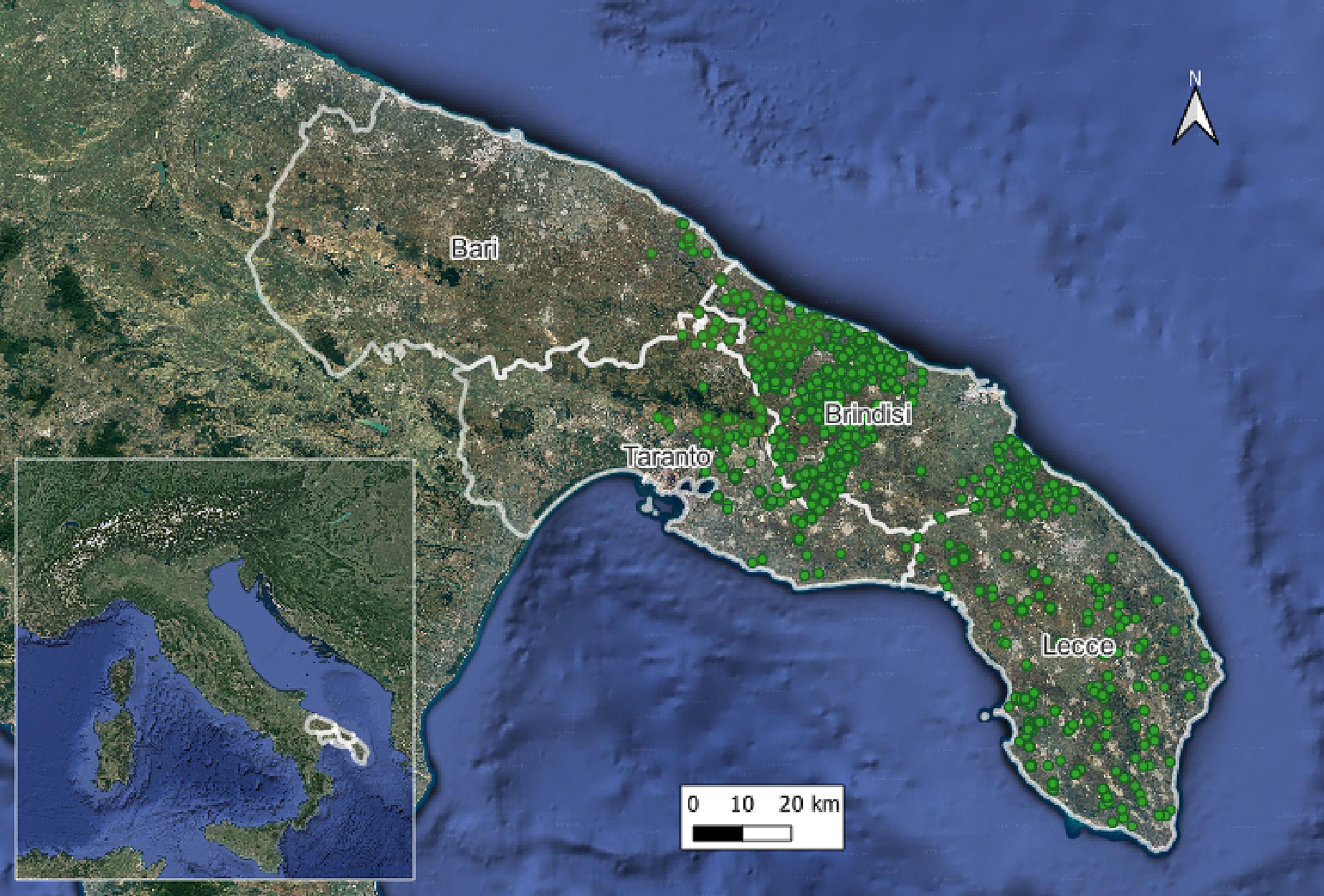 Studio CREA sugli effetti della pressione antropica nella diffusione della Xylella fastidiosa, pubblicato sulla rivista scientifica
