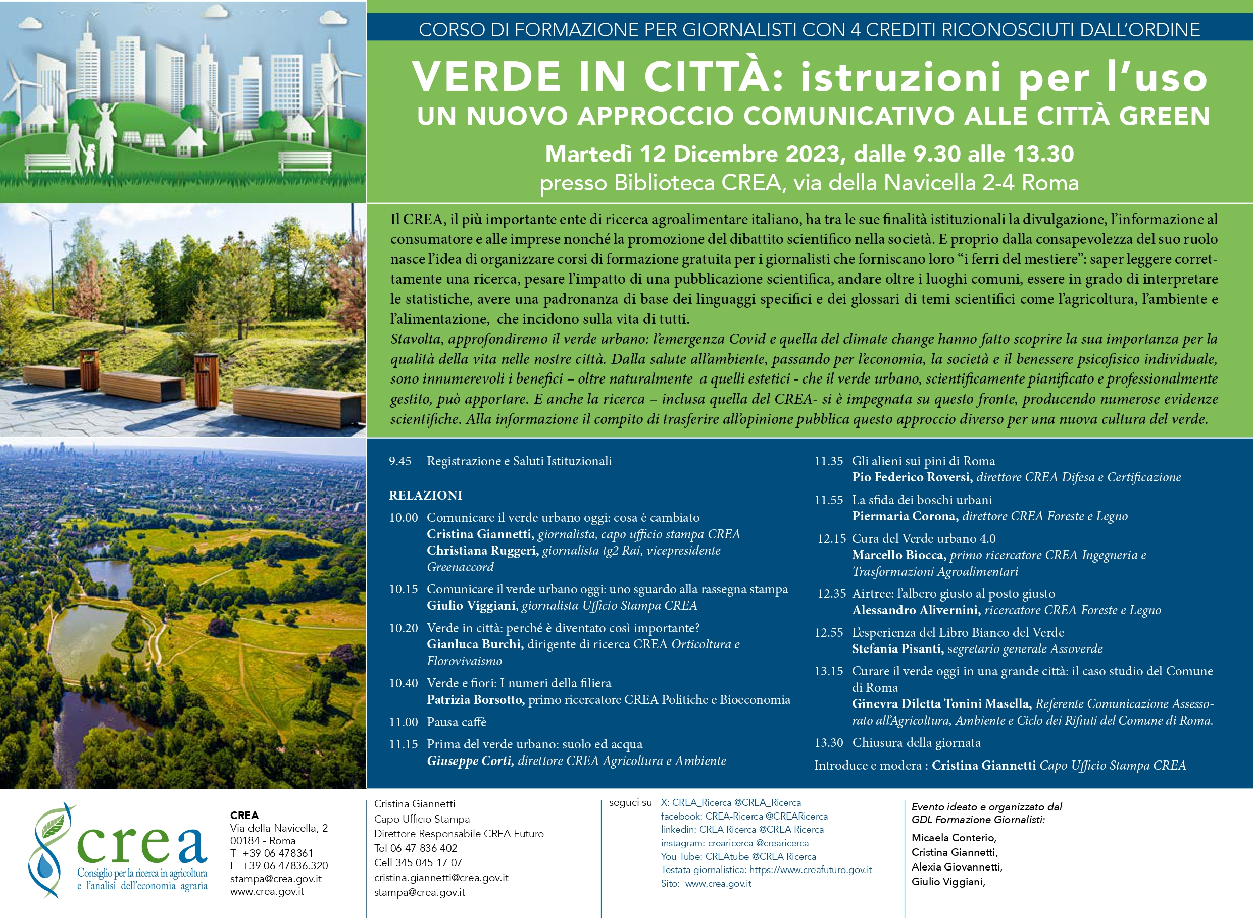 Verde in Città: Istruzioni per l’uso Un nuovo approccio comunicativo alle città green