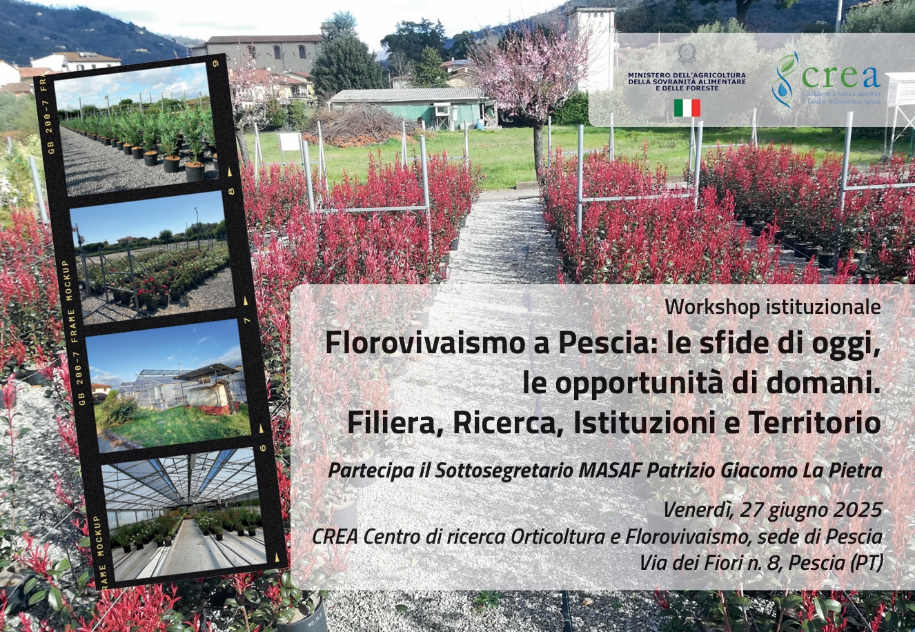 Florovivaismo a Pescia: le sfide di oggi, le opportunità di domani. Filiera, Ricerca, Istituzioni e Territorio