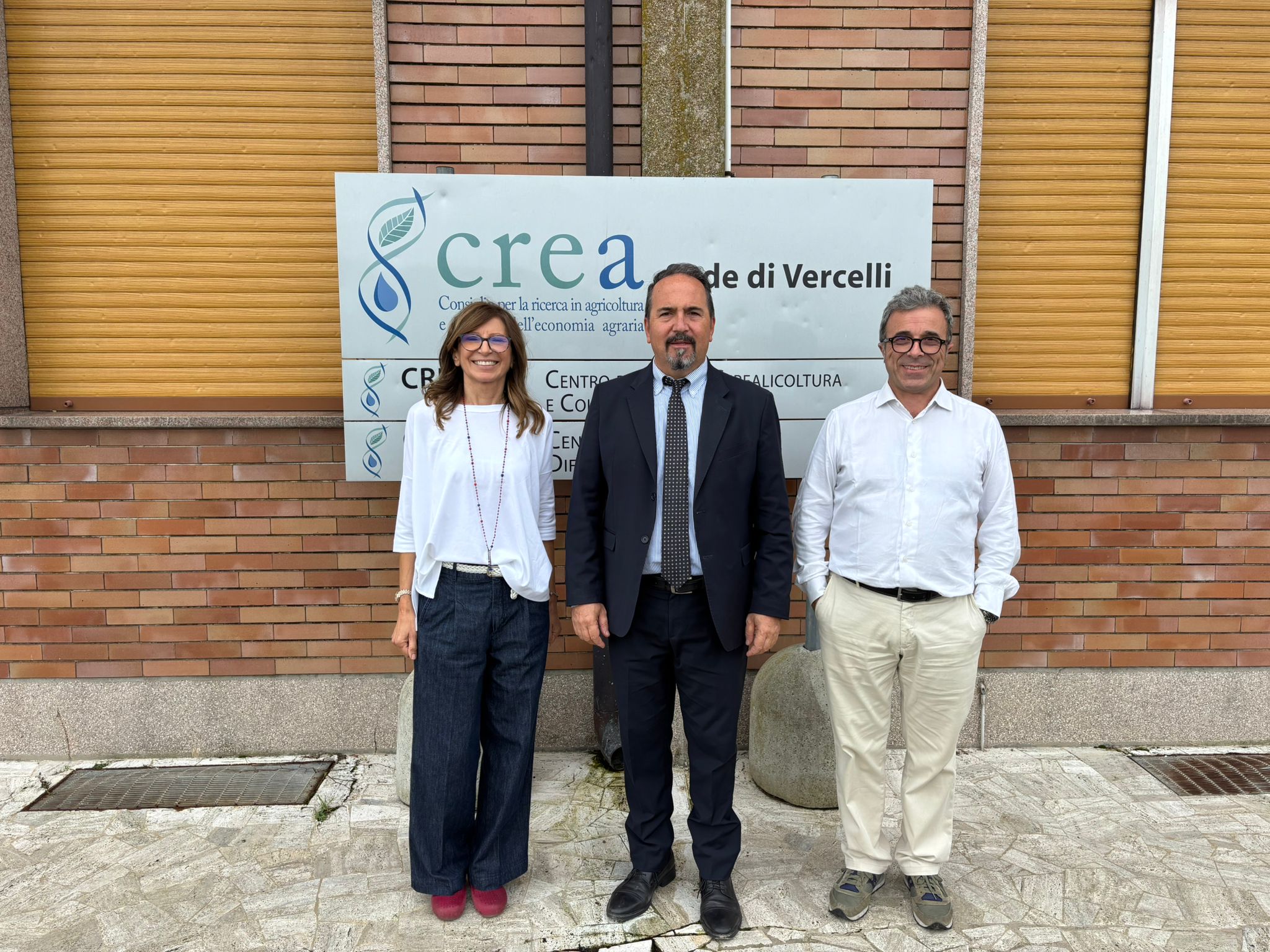Il Presidente Andrea Rocchi in visita alla sede CREA di Vercelli in occasione di RISÒ Il Presidente Andrea Rocchi in visita alla sede CREA di Vercelli in occasione di RISÒ