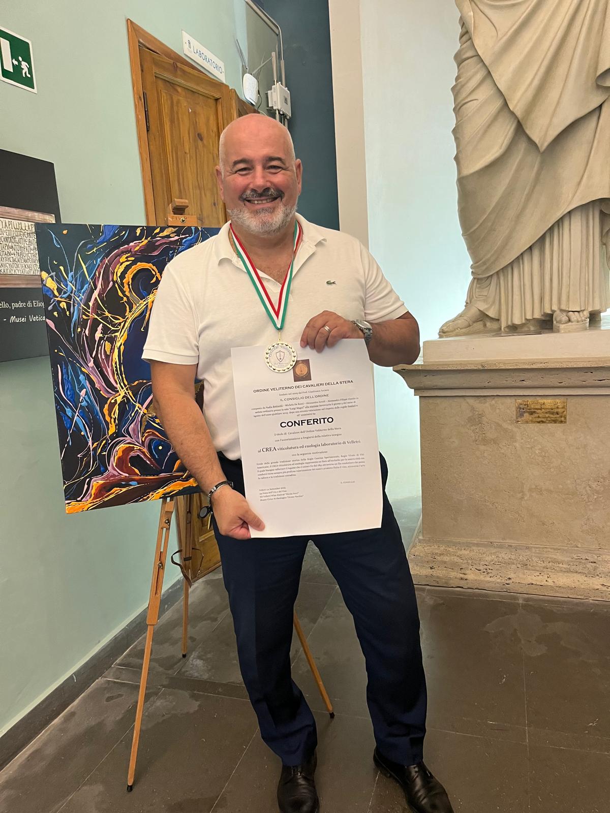 Il CREA Viticoltura ed Enologia premiato alla 94ª Festa dell’Uva e dei Vini di Velletri Il CREA Viticoltura ed Enologia premiato alla 94ª Festa dell’Uva e dei Vini di Velletri