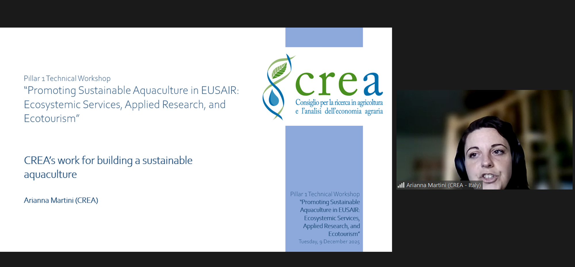 Acquacoltura sostenibile: il contributo del CREA alle strategie EUSAIR