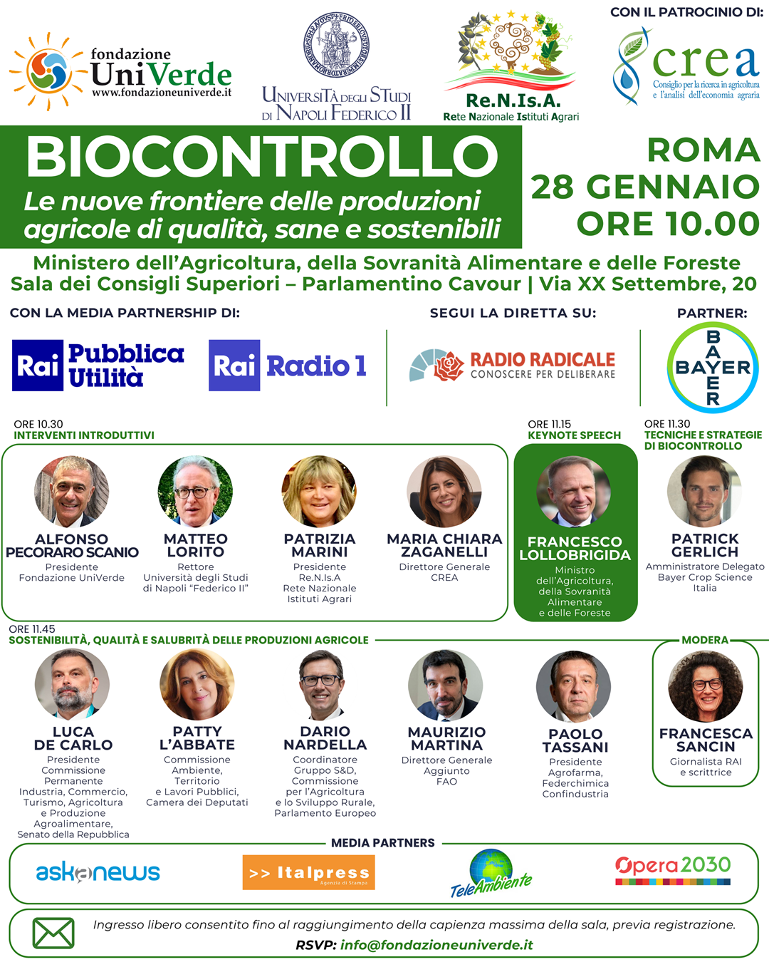 Biocontrollo: le nuove frontiere delle produzioni agricole di qualità, sane e sostenibili
