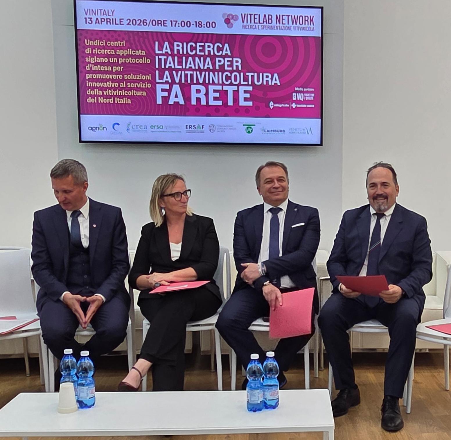 Vinitaly, firmato l’accordo, nasce ViteLab Network