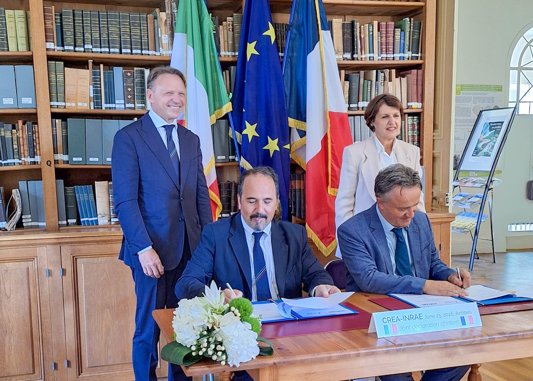 Ricerca agroalimentare Italia-Francia: CREA e INRAE siglano l’alleanza strategica, nell'ambito della bilaterale ad Antibes