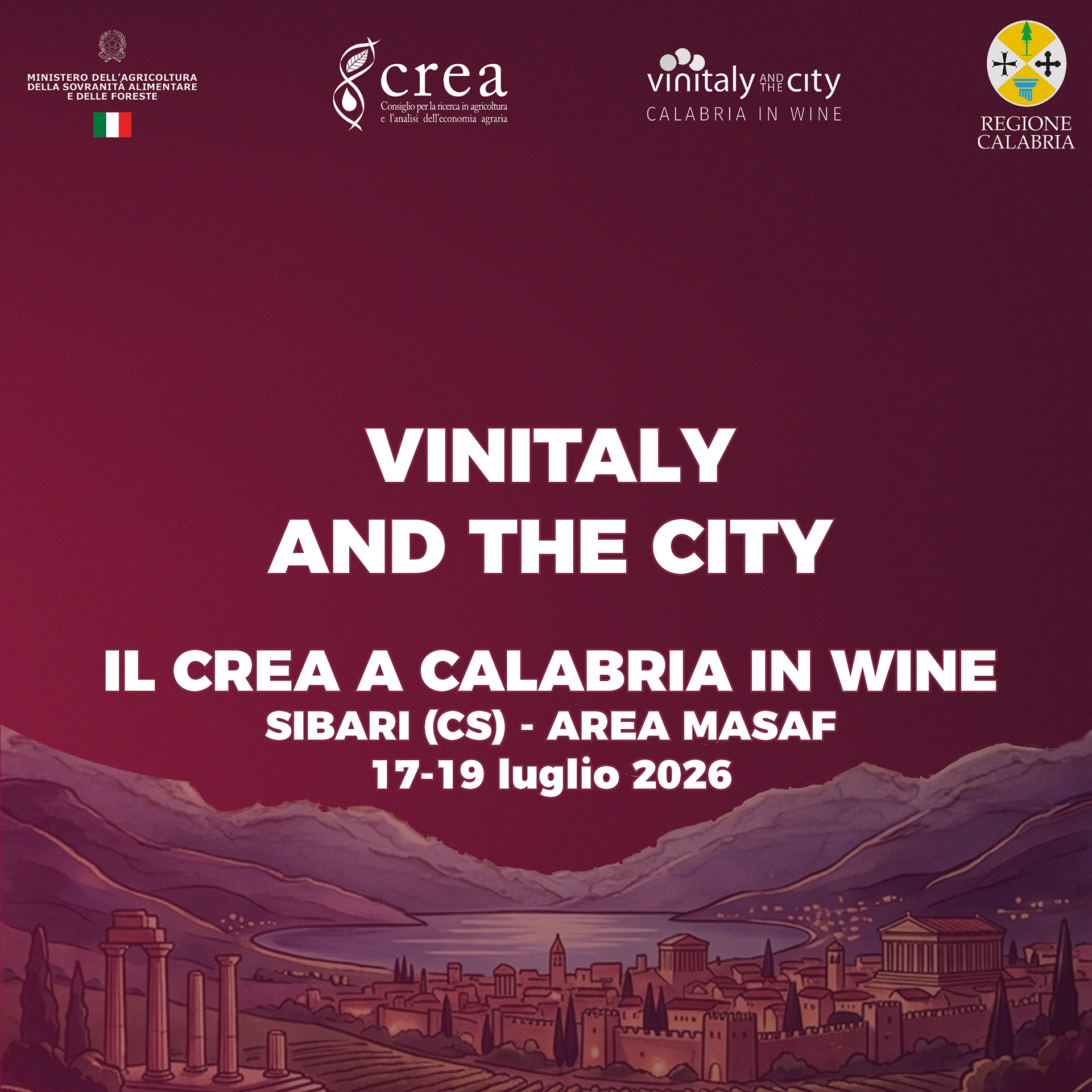 Alla ricerca di innovazione, sostenibilità e qualità: il CREA protagonista a Calabria in Wine – Vinitaly and the City