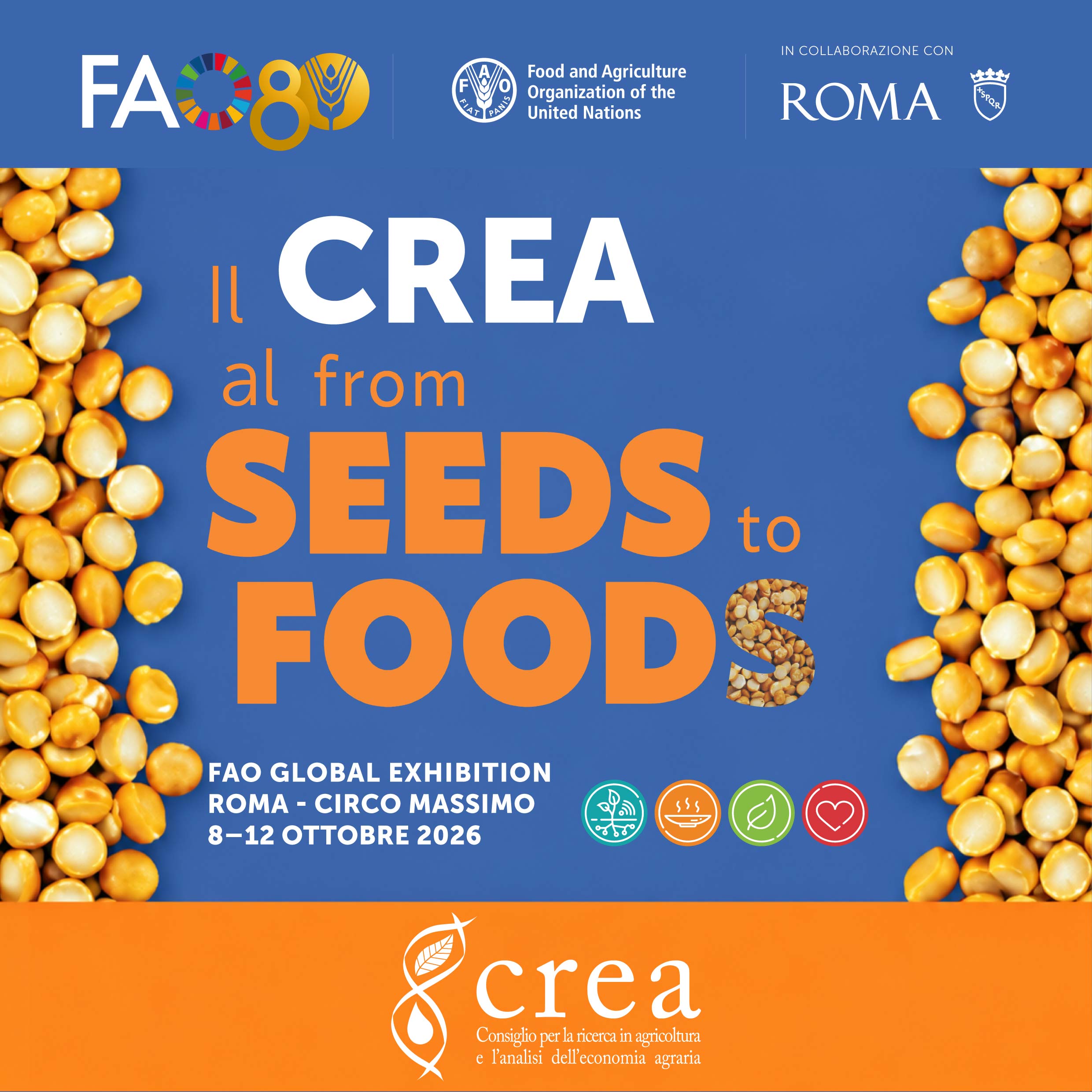 Il CREA a “From Seeds to Foods”: ricerca e innovazione dal seme alla tavola