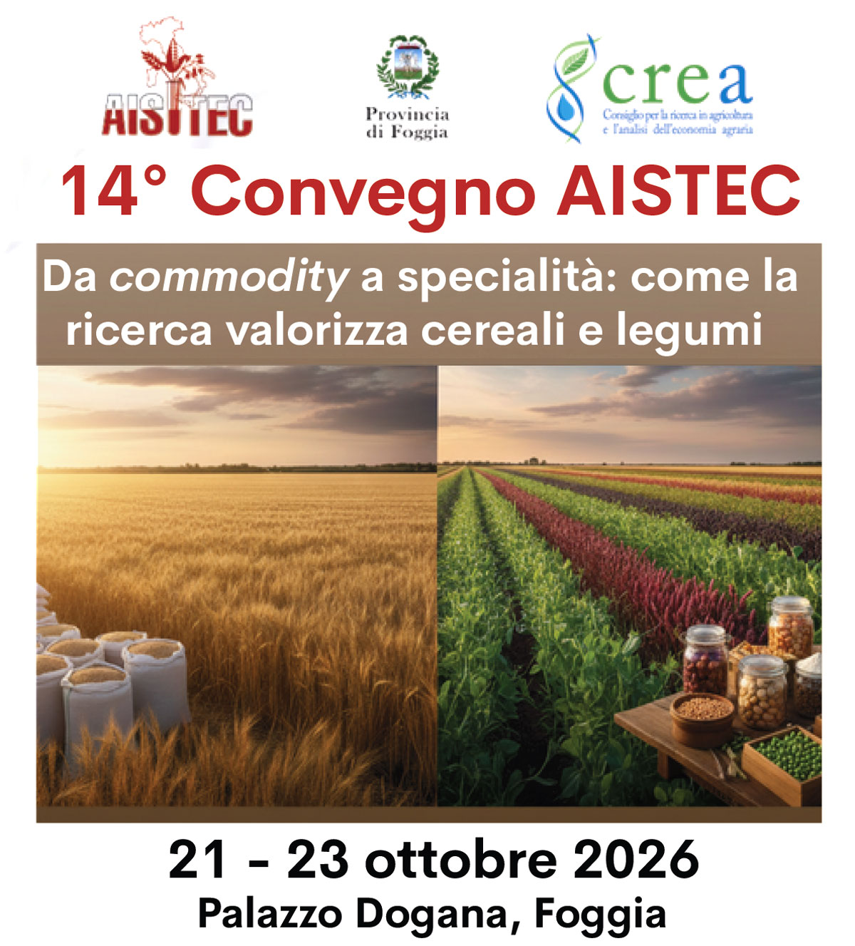 Cereali e legumi: dalla commodity alla specialità