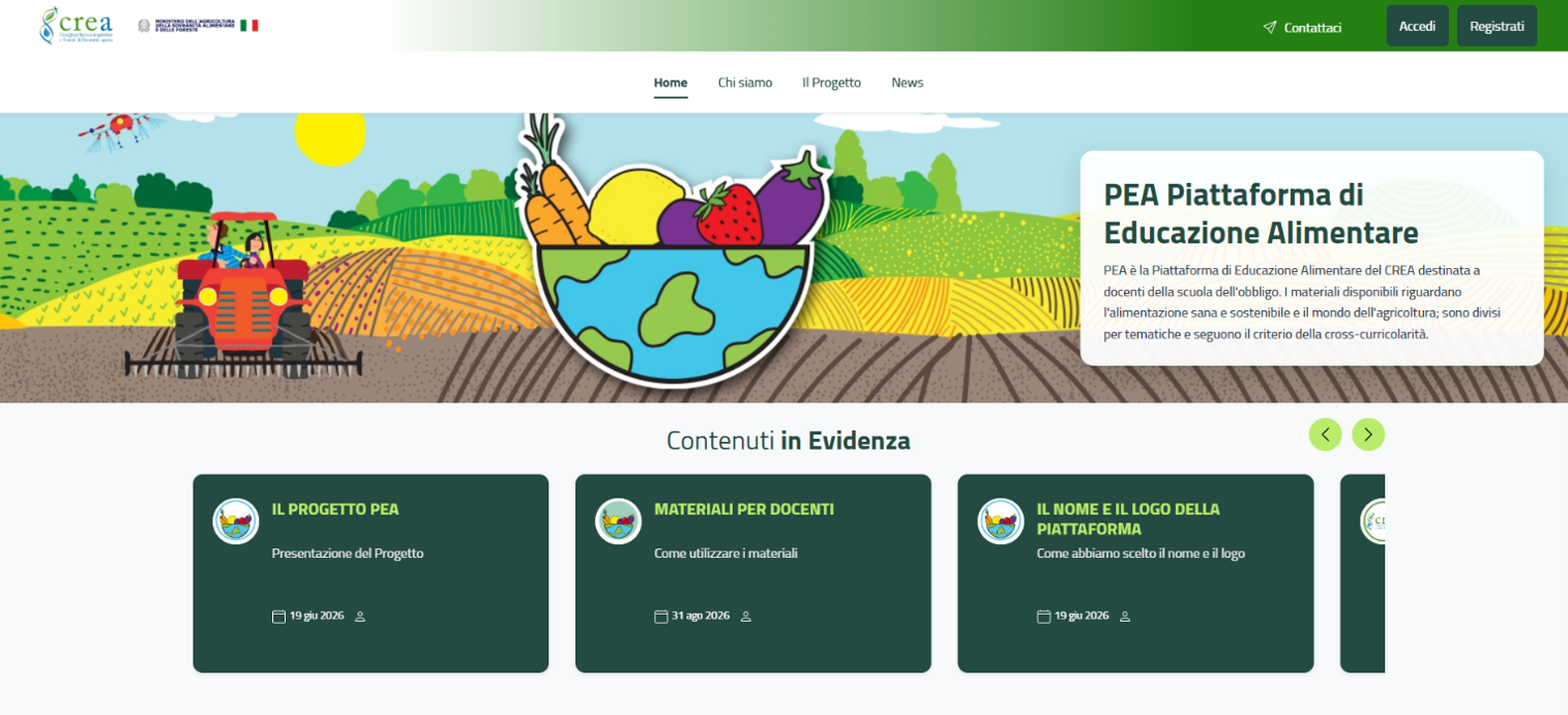 Da CREA e MASAF la piattaforma per l&rsquo;educazione alimentare a scuola
