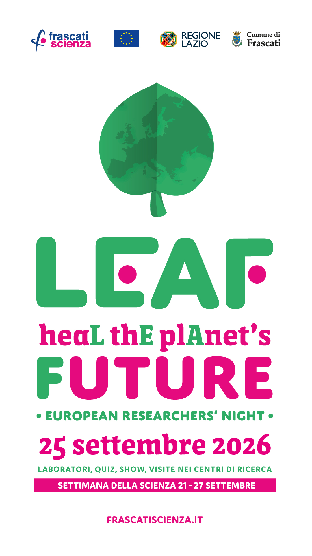 Il CREA Alimenti e Nutrizione partecipa alla settimana di eventi della Notte Europea dei Ricercatori e delle Ricercatrici di Frascati Scienza 2026