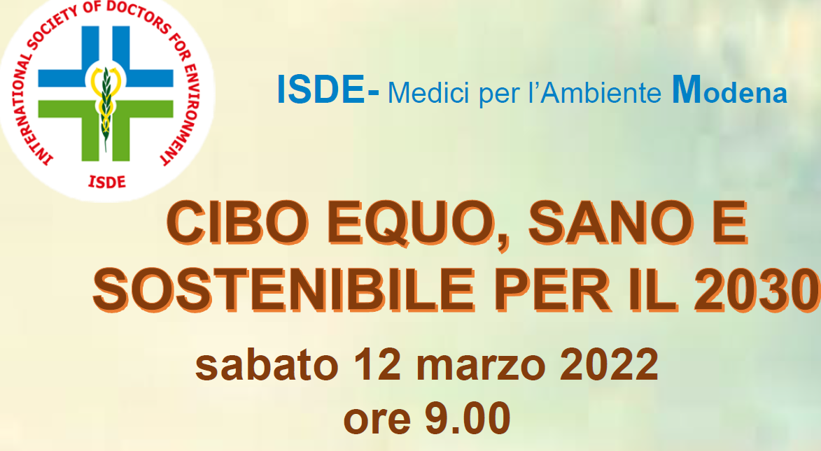 CIBO SANO EQUO E SOSTENIBILE PER IL 2030
