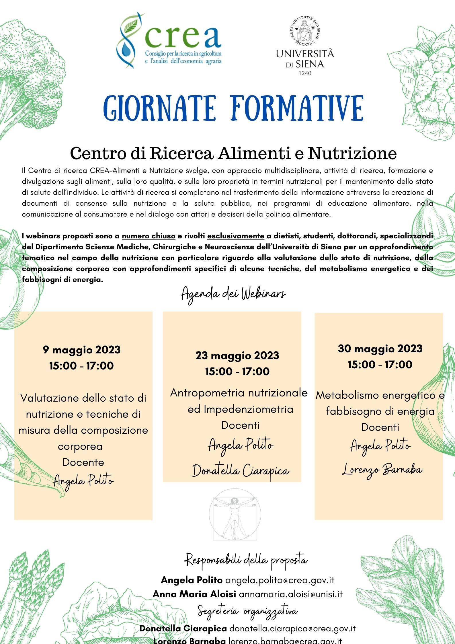 Giornate formative - Centro di Ricerca Alimenti e Nutrizione