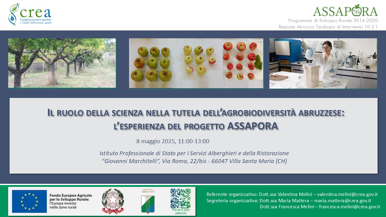 Il ruolo della scienza nella tutela dell’agrobiodiversità abruzzese: l’esperienza del progetto ASSAPORA