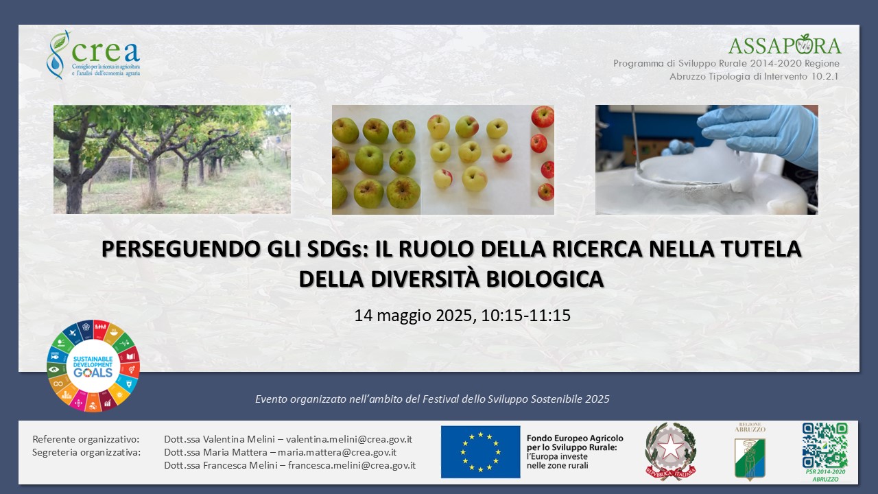 Perseguendo gli SDGs: il ruolo della ricerca nella tutela della diversità biologica