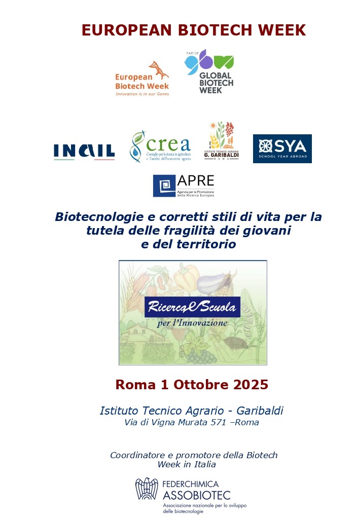 Biotecnologie e corretti stili di vita per la tutela delle fragilità dei giovani e del territorio