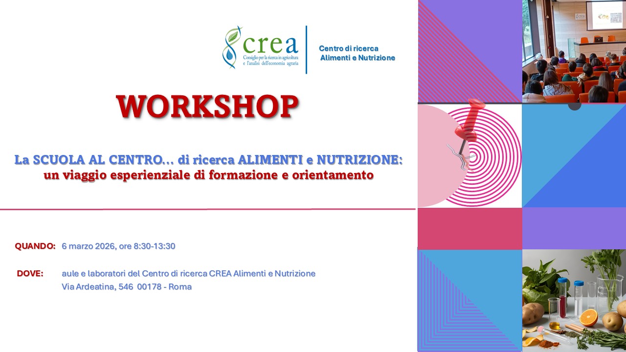 La SCUOLA AL CENTRO &hellip; di ricerca ALIMENTI E NUTRIZIONE: un viaggio esperienziale di formazione e orientamento