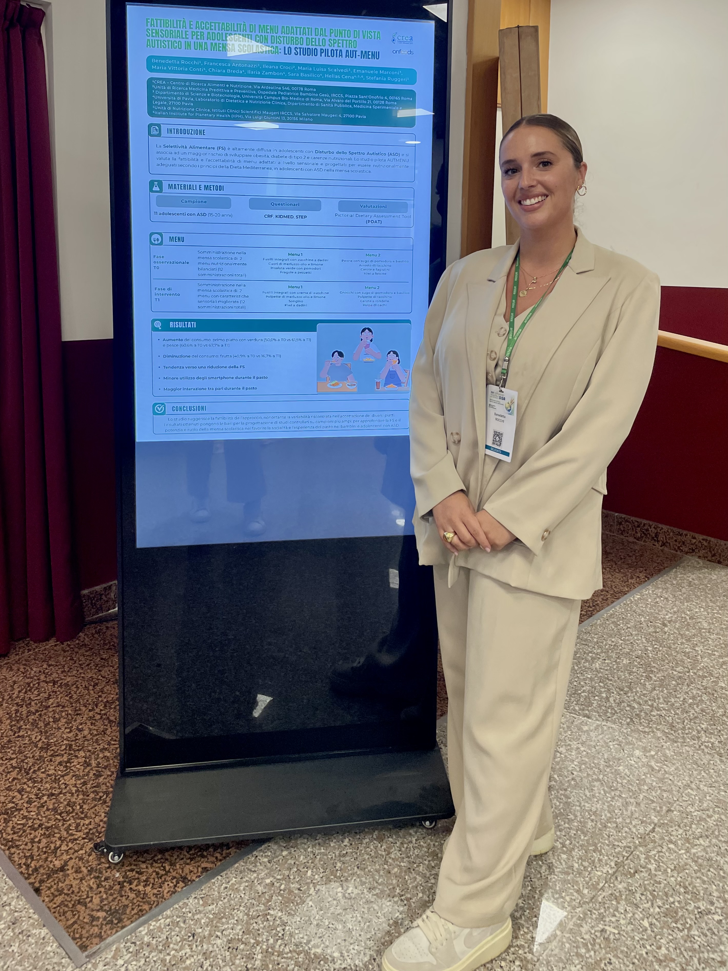 Ricerca CREA - Alimenti e Nutrizione premiata come “Miglior Poster” al XXII Congresso Nazionale SISA