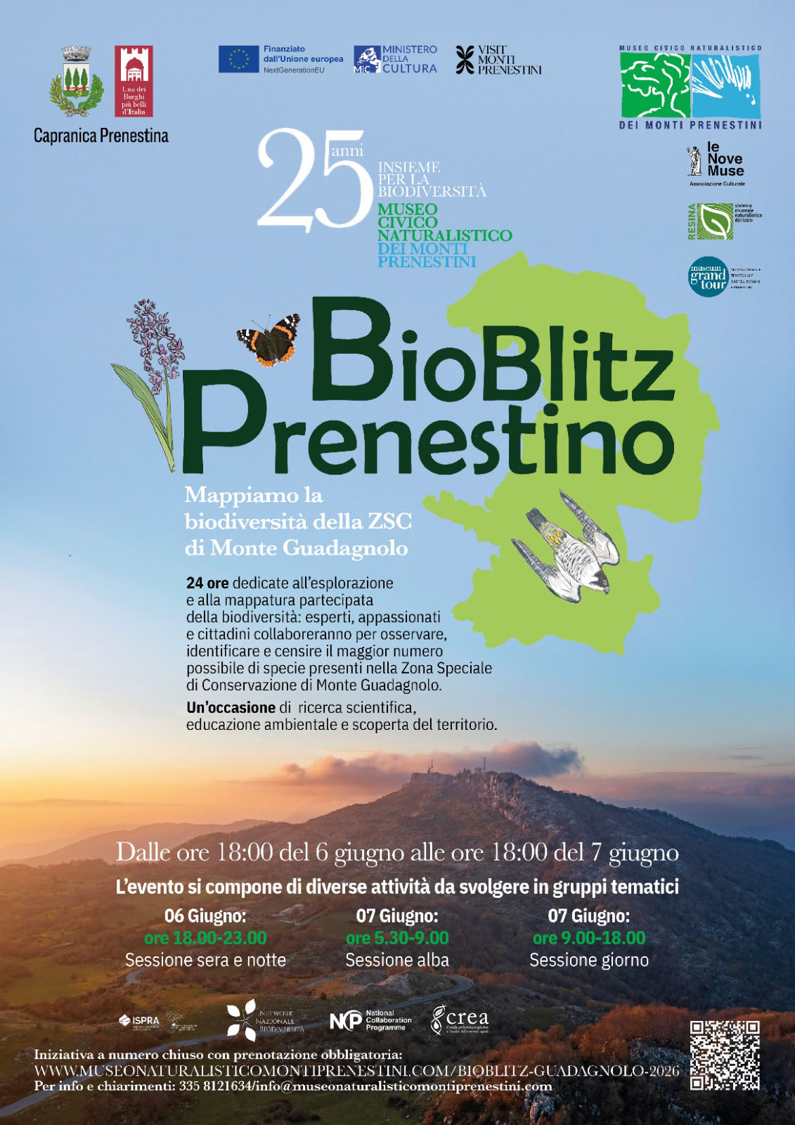BIOBLITZ PRENESTINO: Mappiamo la biodiversit&agrave; della ZSC di Monte Guadagnolo.