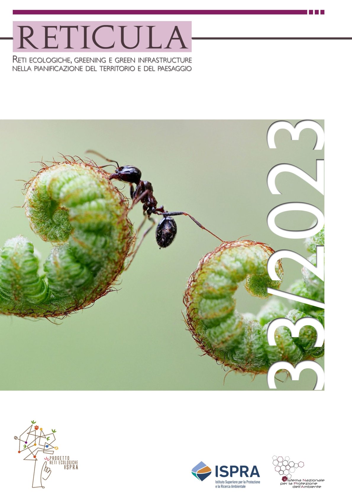 Prima pagina del numero 33 della rivista Reticula