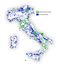 Sovrapposizione fra Riserve Naturali Statali e siti Natura 2000