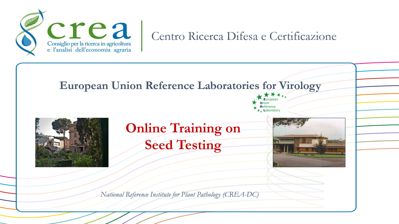 EURL – online training on seed testing