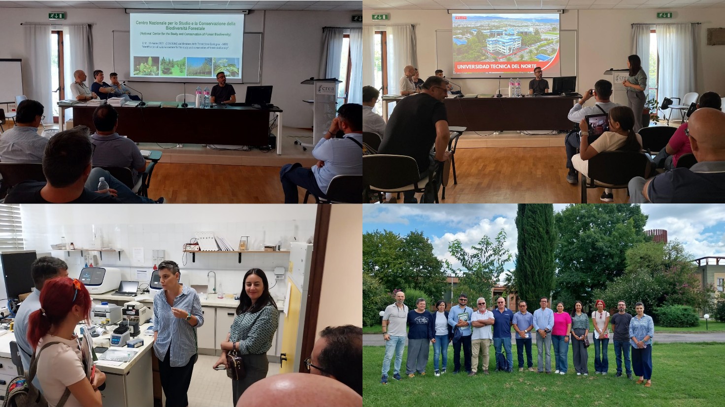 La delegazione dell’Universidad Tecnica del Norte (UTN) di Ibarra (Ecuador), in visita al Centro di Ricerca Foreste e Legno La delegazione dell’Universidad Tecnica del Norte (UTN) di Ibarra (Ecuador), in visita al Centro di Ricerca Foreste e Legno