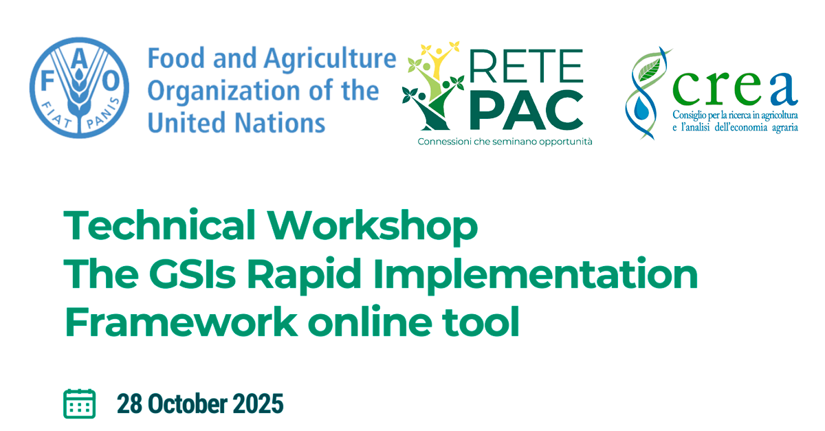 Technical Workshop. The GSIs Rapid Implementation Frameork online tool