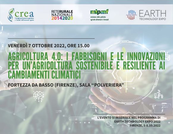 Agricoltura 4.0: i fabbisogni e le innovazioni per un’agricoltura sostenibile e resiliente ai cambiamenti climatici