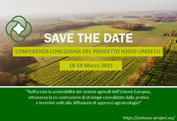SAVE THE DATE - Conferenza conclusiva del progetto H2020 UNISECO