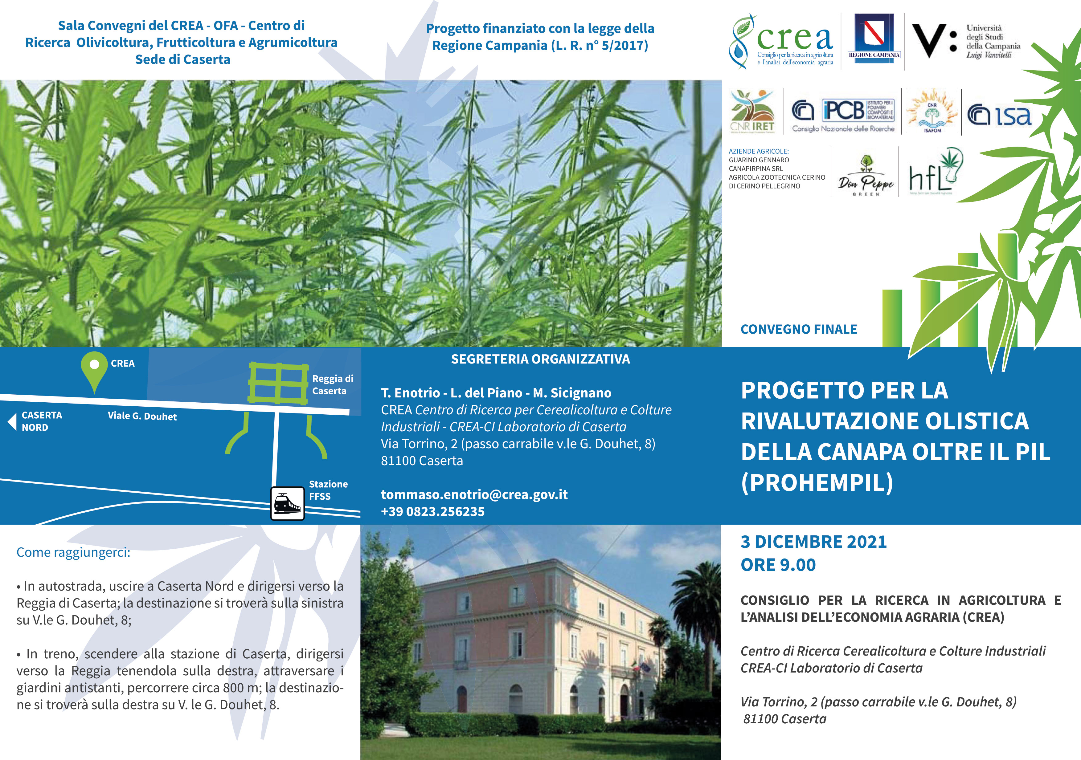 LA RIVALUTAZIONE OLISTICA DELLA CANAPA OLTRE IL PIL: IL PROGETTO PROHEMPIL