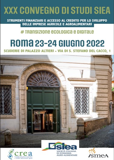 La sostenibilità finanziaria delle imprese agricole: il contributo del CREA al XXX Convegno di Studi SIEA sul tema dell’accesso al credito