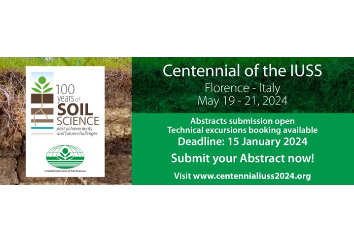 Call for abstract: IUSS 2024 – Nature based solution for sustainable soil and water managment - deadline 15 Gennaio 2024