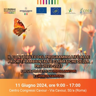 Il contributo del Programma LIFE alle priorità ambientali e climatiche della PAC 2023-2027: focus progetti su Impollinatori e Carbon farming