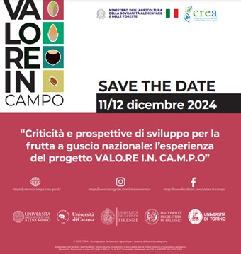 Criticità e prospettive di sviluppo per la frutta a guscio nazionale: l’esperienza del progetto VALO.RE I.N. CA.M.P.O