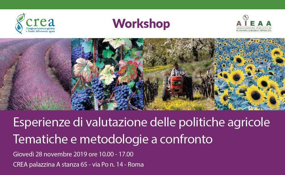 Esperienze di valutazione delle politiche agricole. Tematiche e metodologie a confronto