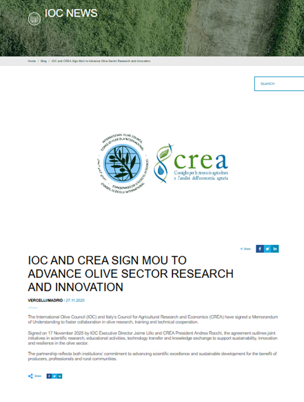 Protocollo d'intesa CREA & COI