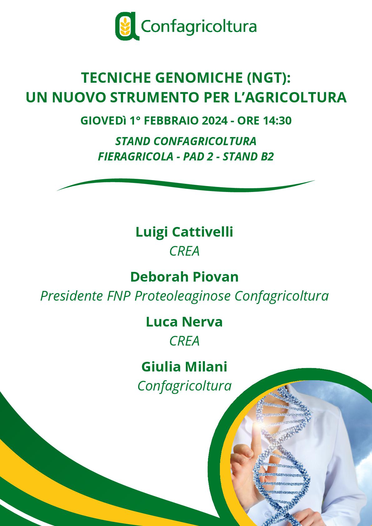 TECNICHE GENOMICHE (NGT): UN NUOVO STRUMENTO PER L’AGRICOLTURA