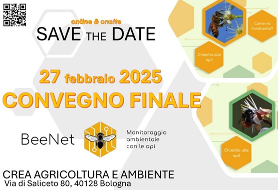 Convegno finale del Progetto BeeNet - Monitoraggio ambientale con le api