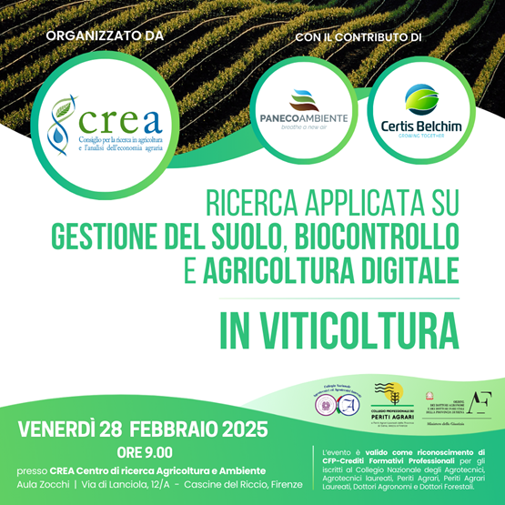 Convegno: Ricerca applicata su gestione del suolo, biocontrollo e agricoltura digitale in viticoltura