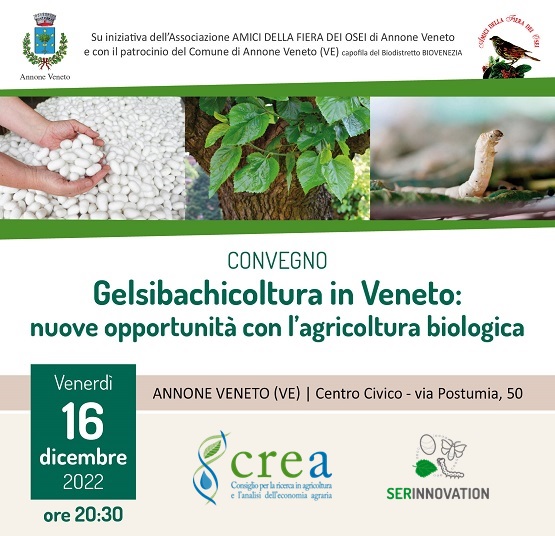 Convegno: Gelsibachicoltura in Veneto “nuove opportunità con l’agricoltura biologica”