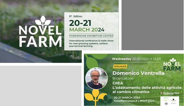 Cambiamenti climatici e gestione idrica: il CREA a NovelFarm 2024