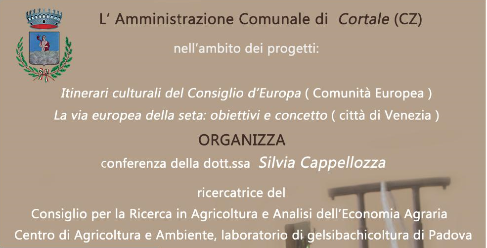 Gelsibachicoltura in Calabria: conferenza della ricercatrice Silvia Cappellozza del CREA Agricoltura e Ambiente