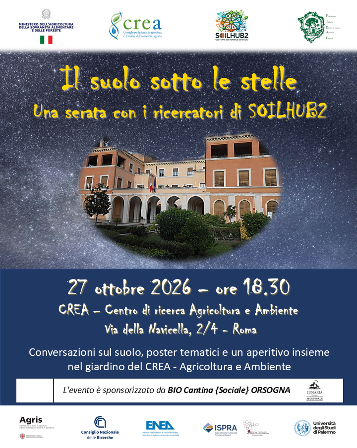 Il suolo sotto le stelle. Una serata con i ricercatori di SoilHUB2