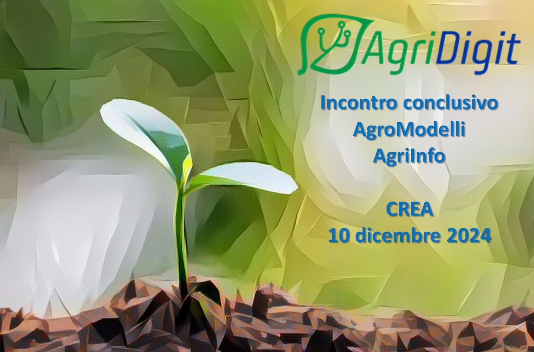 Webinar conclusivo progetti AgriDigit: AgroModelli e AgriInfo