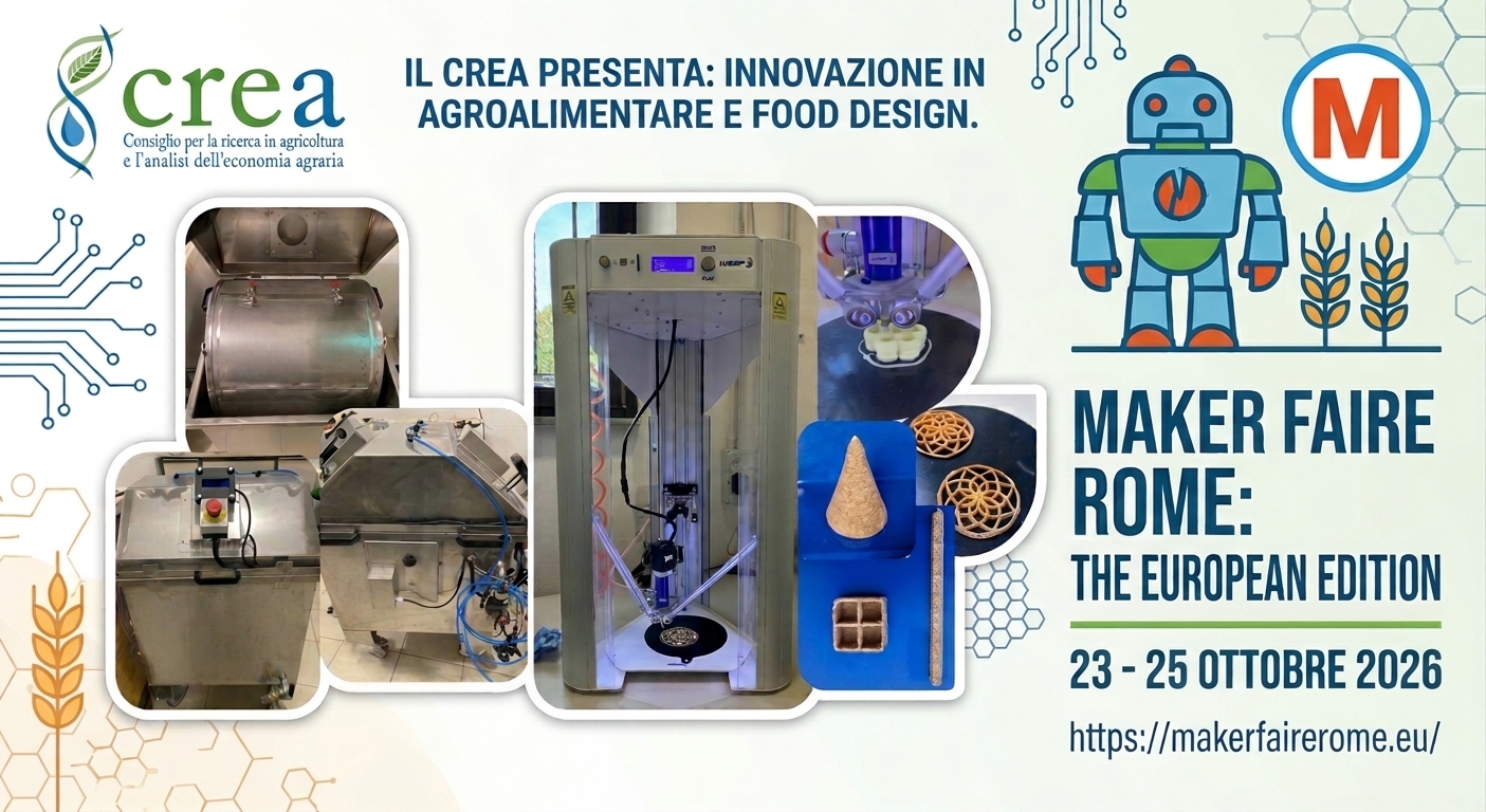Grain Lab: il CREA protagonista al Maker Faire 2026 con micromalteria e stampa 3D